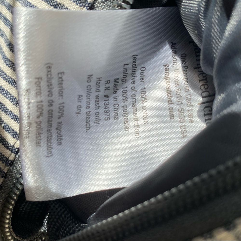 Pampered Chef striped drum cylinder shoulder bag - Picture 6 of 6
